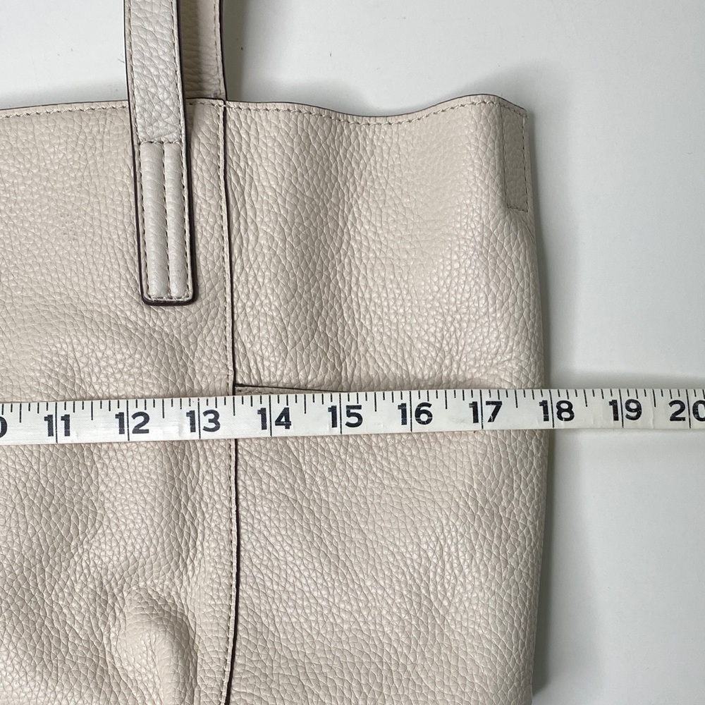 Michael Kors Ashbury Large‎ Grab Pebble Leather Tote Beige Ivory - Picture 9 of 12